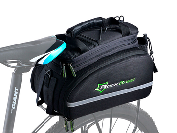 Велосипедная сумка на багажник RockBros 240D PU (35L) Black