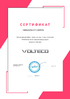 Сертификат официального дилера Volteco