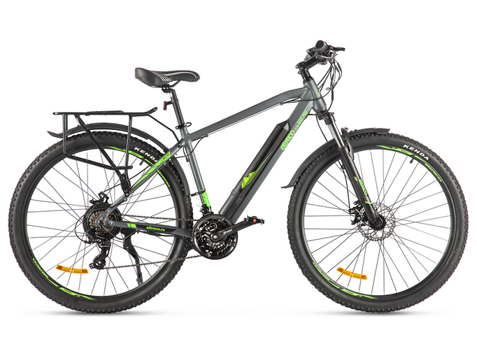 Электровелосипед Eltreco Ultra Max Pro (Серо-зеленый)