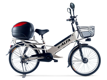 Электровелосипед Green City e-ALFA L с кофром