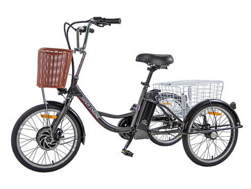Велосипед трехколесный для взрослых с мотор-колесом HIPER Engine TRES F03 (2023)