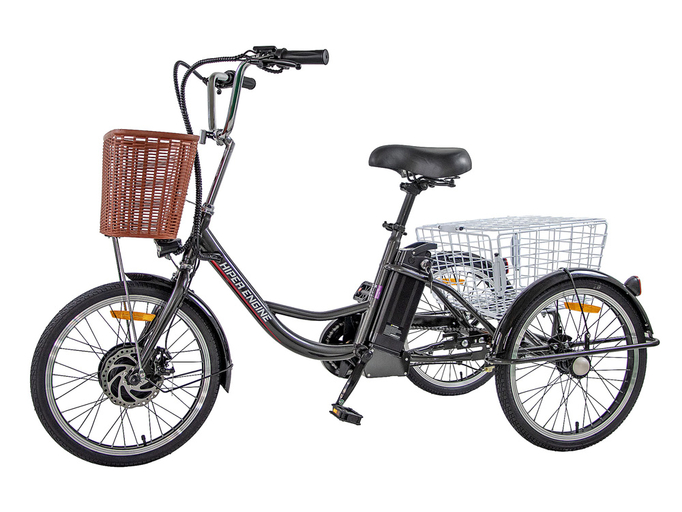 Велосипед трехколесный для взрослых с мотор-колесом HIPER Engine TRES F03