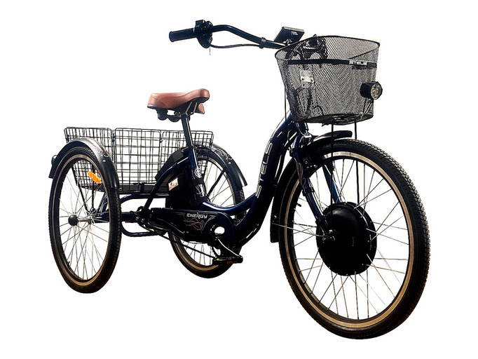 Велосипед трехколесный для взрослых с мотор-колесом RVZ-HZ-01
